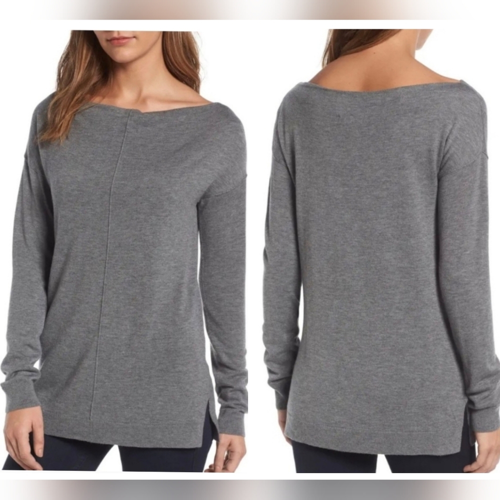 NWT TROUVE Boatneck Longsleeve lightweight sweater S New With Tags